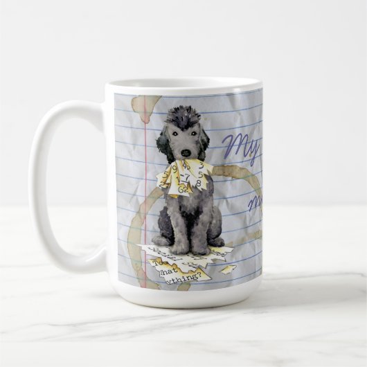Meine Bedlington Ate My Lesson-Kaffee-Tasse Kaffeetasse (Links)