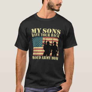 Meine beiden Söhne haben eine militärische Mama mi T-Shirt