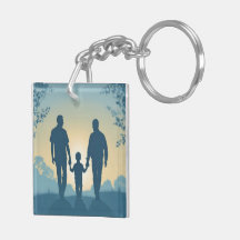 Meine beiden Vater Keyring