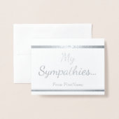 "Meine Beileid..."-Karte Folienkarte (Vorderseite mit Umschlag)