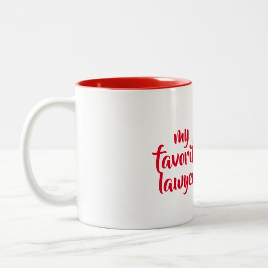 ***MEINE BELIEBTESTE RECHTSGESCHÄFTSFÜHRERIN*** TA ZWEIFARBIGE TASSE (Links)