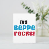Meine Beppe Rocks T - Shirt und Geschenke Postkarte (Stehend Vorderseite)