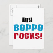 Meine Beppe Rocks T - Shirt und Geschenke Postkarte (Vorne/Hinten)