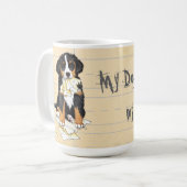 Meine Berner Ate Meine Hausaufgaben Kaffeetasse (Vorderseite Links)
