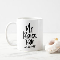 Meine bessere halbe Tasse mit Links Pfeil