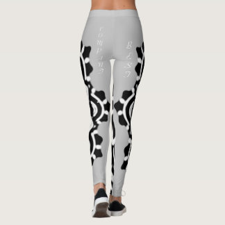 MEINE BESTE FIRMA MANDALA ART IN SCHWARZEM FLORAL LEGGINGS