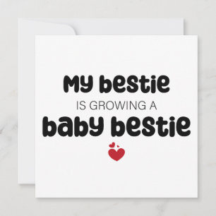 Meine beste Freundin bekommt ein Baby und damit ei Einladung