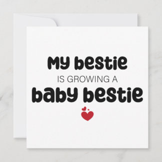 Meine beste Freundin bekommt ein Baby und damit ei Einladung