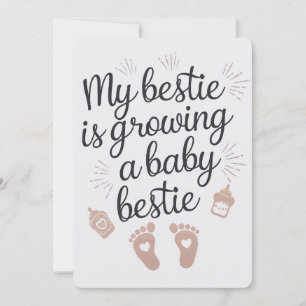 Meine beste Freundin erwartet ein Baby - Lustige S Einladung