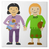 MEINE BESTE FREUNDIN FLIESE (Vorderseite)