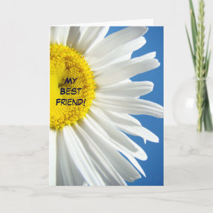 Meine beste Freundin! Grußkarten Gänseblümchen Blu Karte