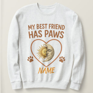 Meine beste Freundin hat Pfoten Haustier-Fotovorla Sweatshirt