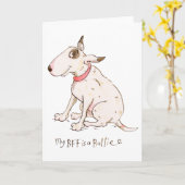 Meine BESTE FREUNDIN ist Bullie Karte (Gelbe Blume)