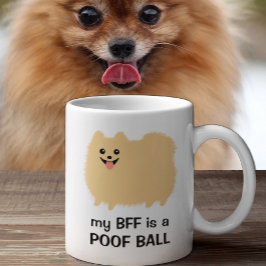 Meine BESTE FREUNDIN ist ein Poof Ball - Funny Spi Kaffeetasse