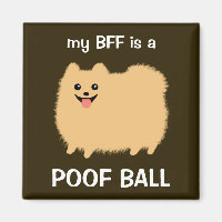 Meine BESTE FREUNDIN ist Spitz Poof Ball - Fun Pom