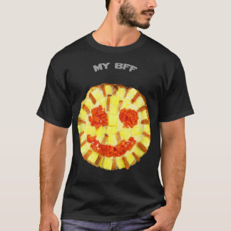 MEINE BESTE FREUNDIN lächelt Pizza Yummy Funny Foo T-Shirt