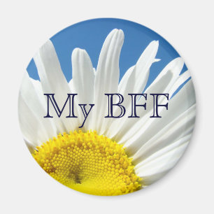 Meine BESTE FREUNDIN Magnet White Daisy Blume Best