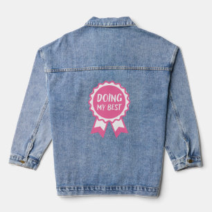 Meine beste rosa Multifunktionsleiste Jeansjacke