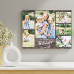 Meine Beste Segnung Mama Zitat 6 Foto rustikal Leinwanddruck<br><div class="desc">Entwerfen Sie Ihre eigenen, einzigartig verpackten Leinwände mit 6 Ihrer Lieblings-Fotos. Das Design enthält ein bearbeitbares Mama Zitat, das lautet "Meine beststen Segnungen nennen mich Mama" und man kann es ändern, um Mama, Mama oder Mama zu lesen. Die Fotovorlage ist für Sie Set, um Ihre Bilder hinzuzufügen, die links auf...</div>