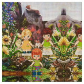 Meine besten Freunde besuchen "Ms. Elizabeth" Stoff (Nahaufnahme)