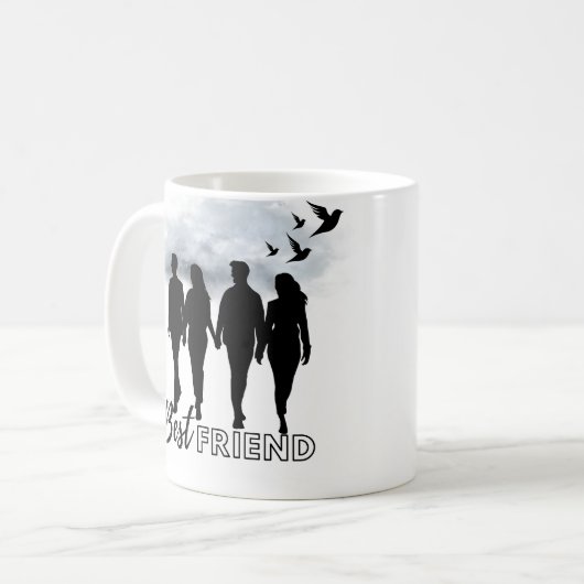 Meine besten Freunde Kaffeetasse (Vorderseite Links)