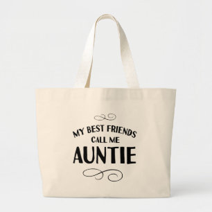 Meine besten Freunde nennen mich Tante neues Gesch Jumbo Stoffbeutel