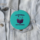 Meine besten Freunde sind ein fiktives, sarkastisc Button (Beispiel)