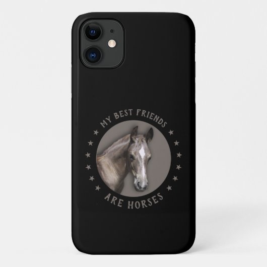Meine besten Freunde sind Pferde Handy Case (Rückseite)