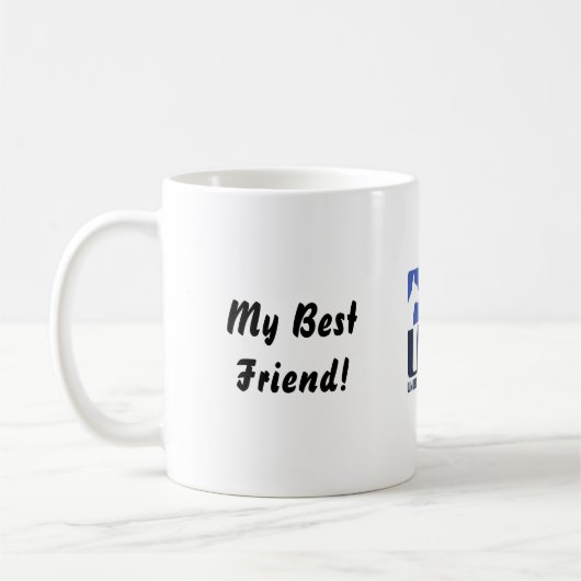 Meine bester Freund-Tasse Kaffeetasse (Links)