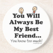 Meine bester Freund-Untersetzer Sandstein Untersetzer (Vorne)