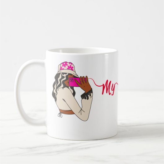 Meine Bestie Call-Tasse - Mädchen chatten Design Kaffeetasse (Links)