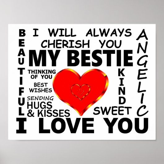 Meine Bestie I Liebe Poster (Vorne)