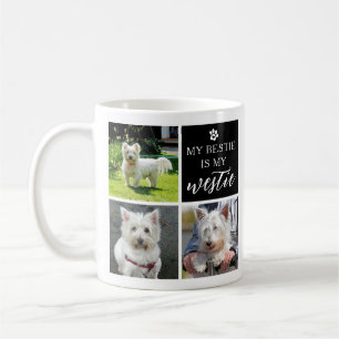 Meine Bestie ist mein Westie Dog Lover FotoCollage Kaffeetasse