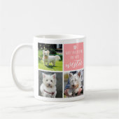Meine Bestie ist mein Westie Dog Lover FotoCollage Kaffeetasse (Links)