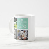 Meine Bestie ist mein Westie Dog Lover FotoCollage Kaffeetasse (Vorderseite Links)