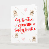 Meine Bestie ist schwangere Personalisierte Karte (Vorderseite)