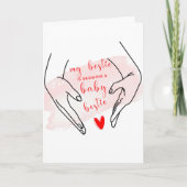 Meine Bestie ist schwangere Personalisierte Karte (Vorderseite)