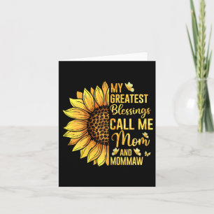Meine Beststen Segen nennen mich Mama und Momma Karte