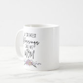 Meine Beststen Segnungen nennen mich Mama Kaffeetasse (Vorderseite Links)