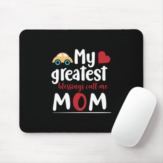 Meine Beststen Segnungen nennen mich Mama Mousepad (Mit Mouse)