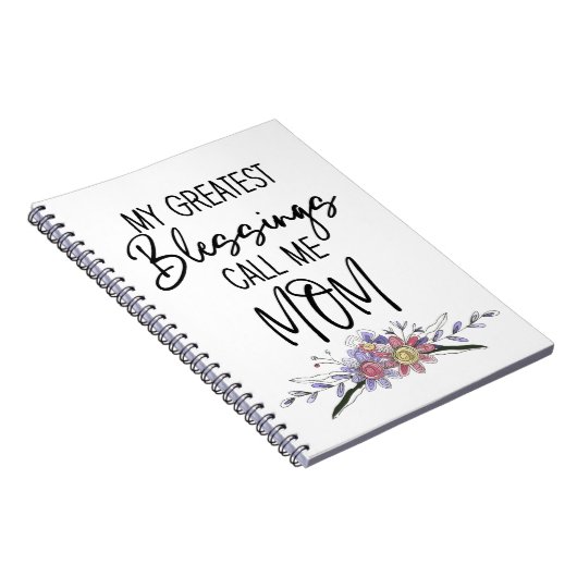 Meine Beststen Segnungen nennen mich Mama Notizblock (Rechte Seite)