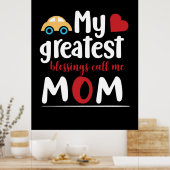 Meine Beststen Segnungen nennen mich Mama Poster (Küche)
