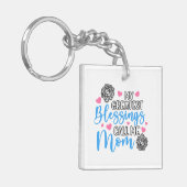 Meine Beststen Segnungen nennen mich Mama Schlüsselanhänger (Vorderseite links)
