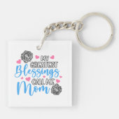 Meine Beststen Segnungen nennen mich Mama Schlüsselanhänger (Rückseite)