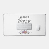 Meine Beststen Segnungen nennen mich Mama Schreibtischunterlage (Tastatur & Maus)