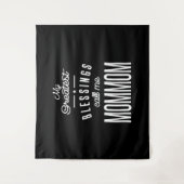 Meine Beststen Segnungen nennen mich Mom Wandteppich (Vorderseite)