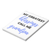 Meine Beststen Segnungen nennen mich Opa schwarz Notizblock (Rotiert)