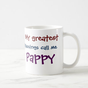 Meine Beststen Segnungen nennen mich Pappy Coffee  Kaffeetasse