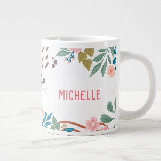 Meine Bibel liest Abstrakten Individuelle Name mit Jumbo-Tasse (Rechts)