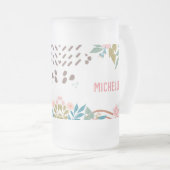 Meine Bibel liest Abstrakten Individuelle Name mit Mattglas Bierglas (VorderseiteRechts)